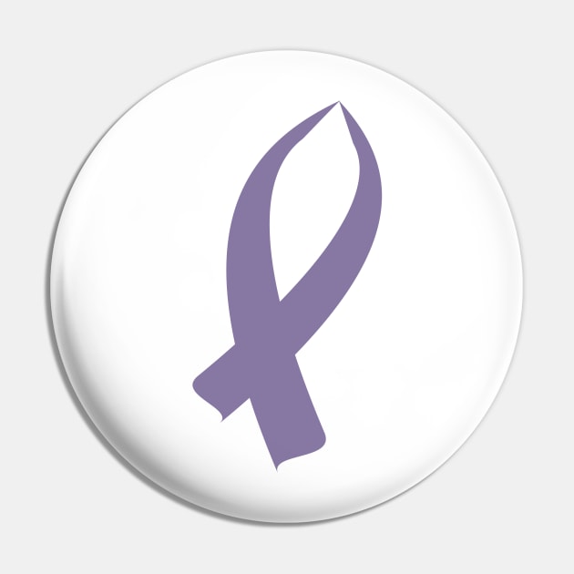 Awareness Ribbon (Light Purple) Pin by BlakCircleGirl