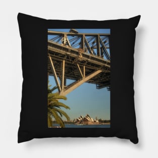 The Bridge & Opera House .. a different view Pillow