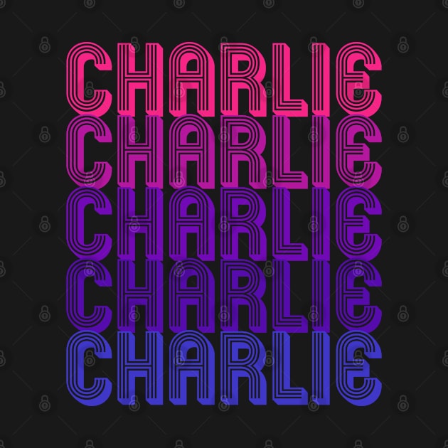 Charlie - Retro Minimal Line Pattern by Fusti