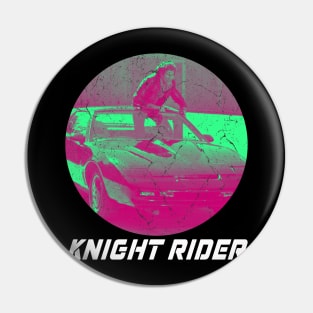 Graphic Vintage Knightrider Movie Characters Pin