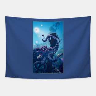 Giant Purple Octopus Tapestry