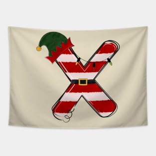 Letter X (Christmas Alphabet) Tapestry