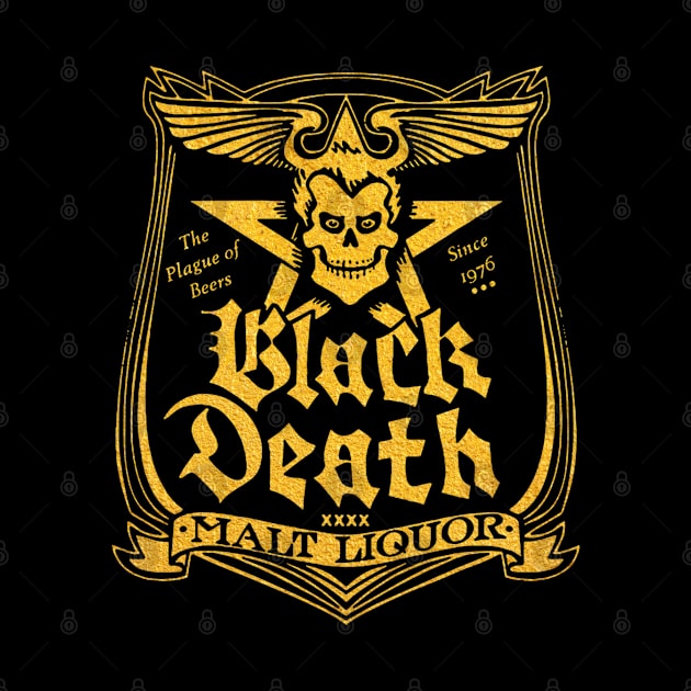 Black Death Malt Liquor Vintage by Lani A Art