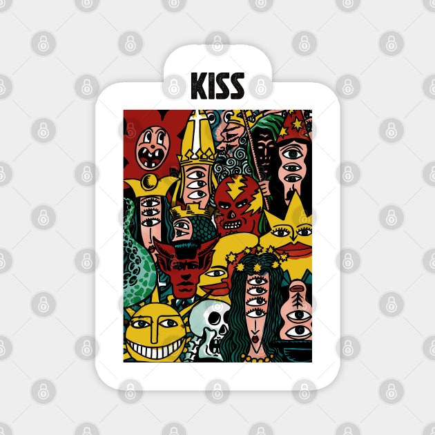 Monsters Party of Kiss Magnet by micibu