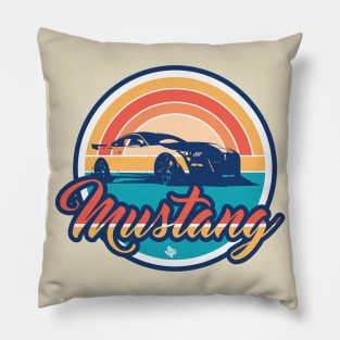 Sunset Mustang Pillow