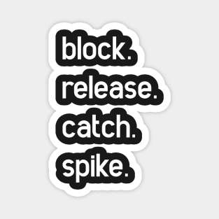 block release catch spike Magnet