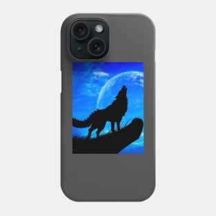 howling wolf Phone Case