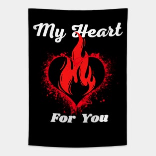 My Heart Burns for You Tapestry