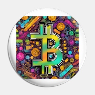 Bitcoin colorful Pin