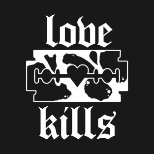 Love Kills | Blackwork Tattoo design T-Shirt