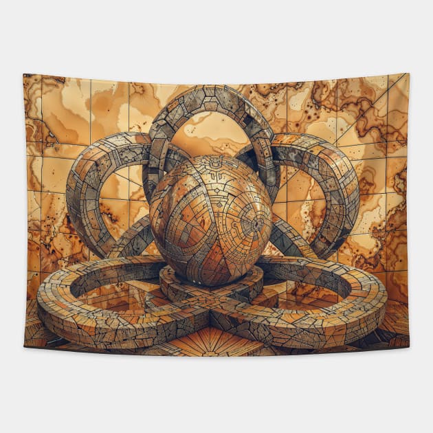 Celestial Art: Abstract Designs Tapestry by Creative Art Universe