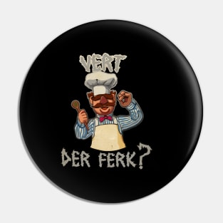 Vintage look desig The Swedish cheff Pin