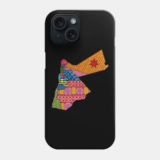 Map of Jordan Phone Case