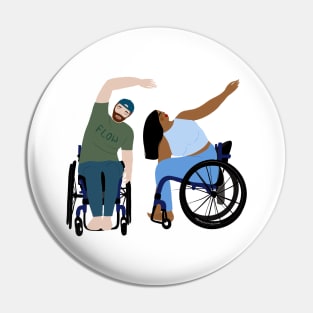 Wheelchair yogis Pin