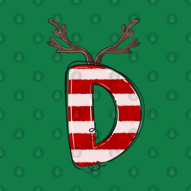 Letter D (Christmas Alphabet) by Pop Cult Store