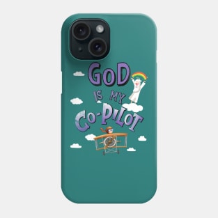 God is my Co-Pilot Phone Case