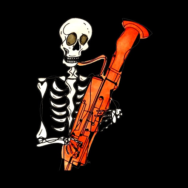 The Skeleton Bassoonist by WorldofPollux