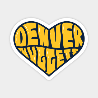 Denver basketball warp text Magnet