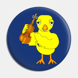 Violin Chick Pin