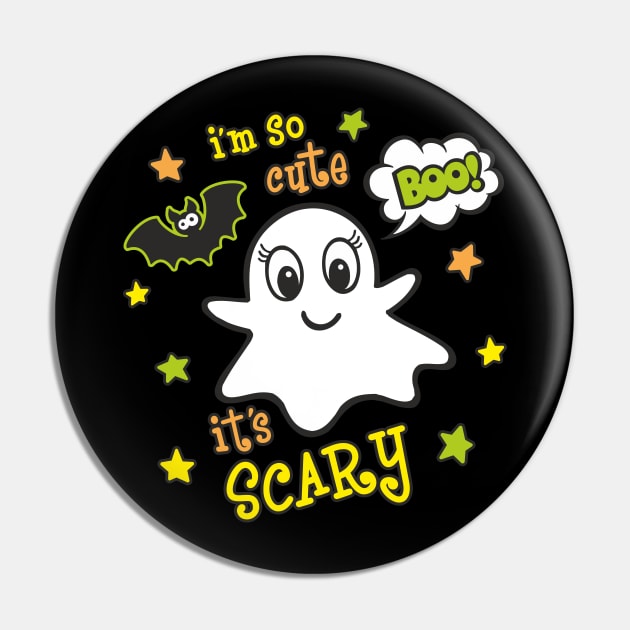 Halloween cute ghost girls gift Pin by FloraLi