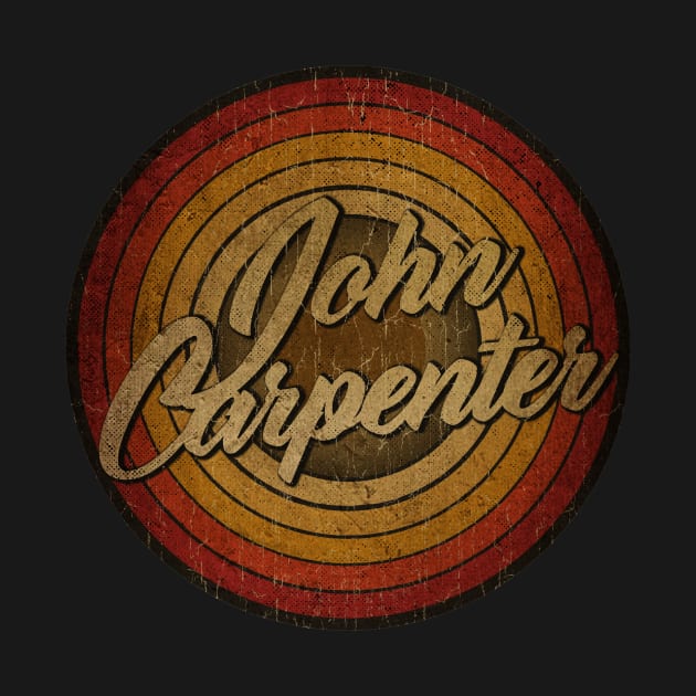 arjunthemaniac,circle vintage retro faded John Carpenter by arjunthemaniac