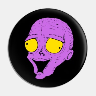 Purple Zombie Pin