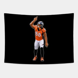 Demaryius Thomas #88 Point Up Tapestry