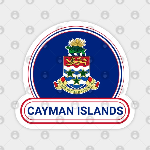 The Cayman Islands Country Badge - The Cayman Islands Flag Magnet by Yesteeyear