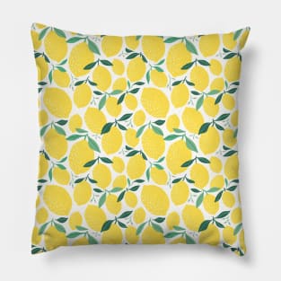 Yellow Lemons Pillow