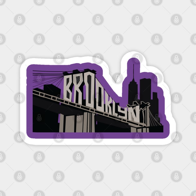 Brooklyn Bridge Magnet by MAS Design Co