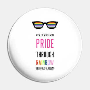 View The World With Pride Pin