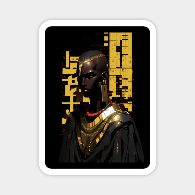 The King Pharaoh - #0001 Magnet by diegosilva.arts