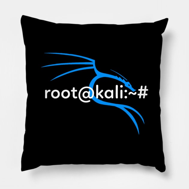 Cyber Security - Kali Linux Root Pillow by Cyber Club Tees