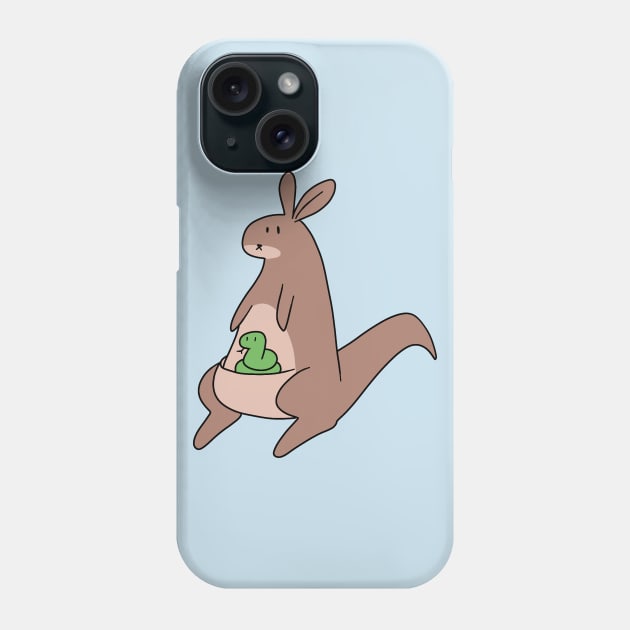 Kangaroo and Snake Phone Case by saradaboru