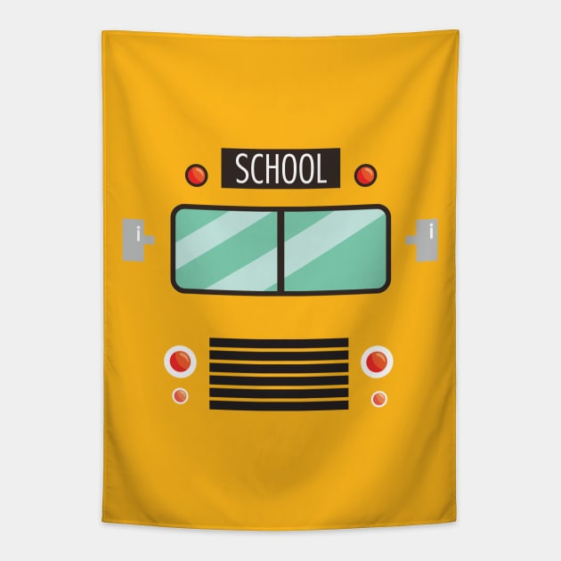 School Bus Costume Shirt Halloween Costume Tapestry by MasliankaStepan