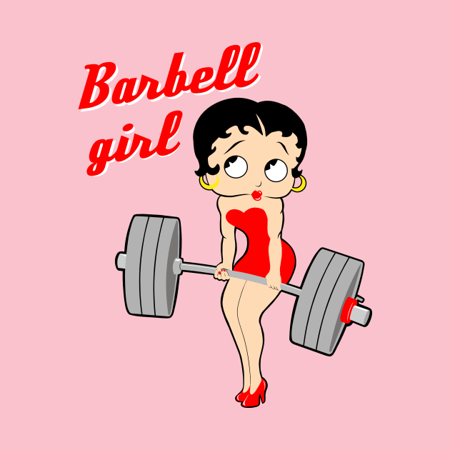 Barbell Girl by TimAddisonArt