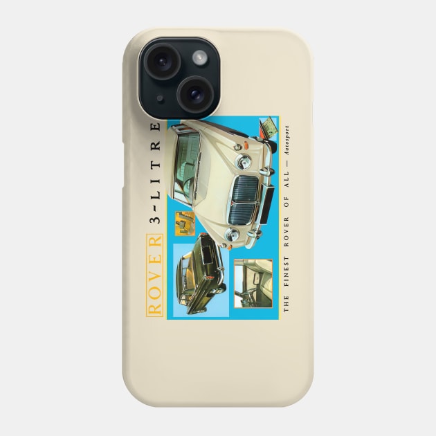 ROVER P5 - advert Phone Case by Throwback Motors