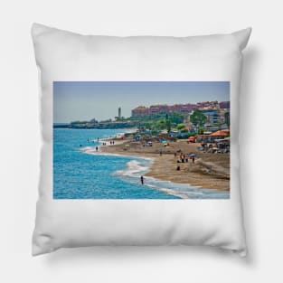 Penoncillo Beach Torrox Costa Spain Pillow
