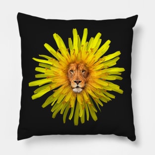 Lion Sun Flower Pillow