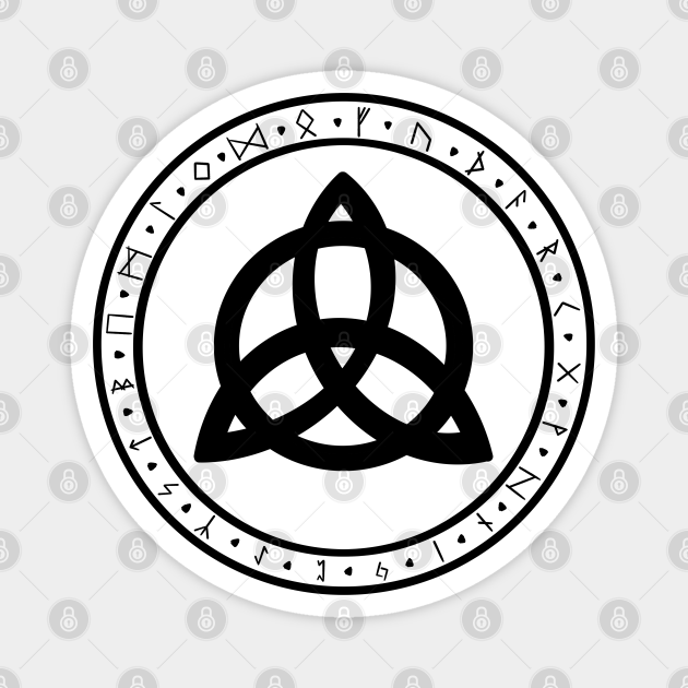 Trinity knot with runes Runes TeePublic