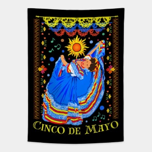 Cinco De Mayo - Folklorico Dancer Tapestry