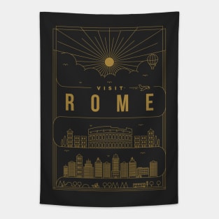 Rome Minimal Lineal Poster Tapestry