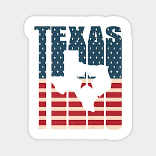 Lone Star Texas American Flag Patriot Magnet