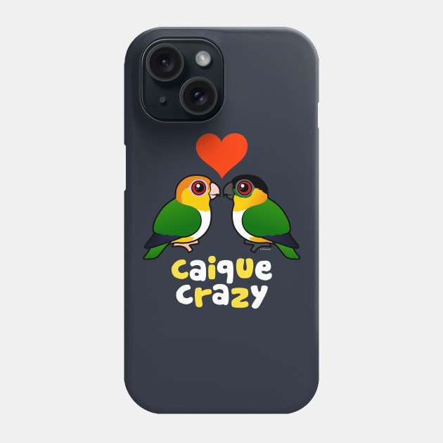 Cute Cartoon Caique Crazy Phone Case by birdorable