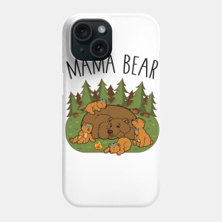 Mama Bear & Cubs Phone Case