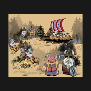 Viking Garden Gnomes in the wild T-Shirt