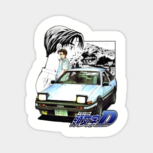 Initial D Takumi Fujiwara Vintage Magnet