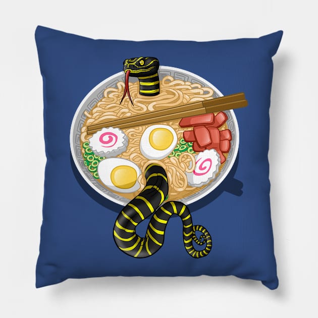 Ramen Snake Pillow by albertocubatas