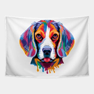 Cute Beagle Watercolor Tapestry