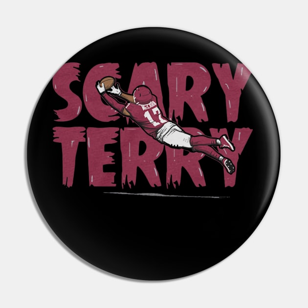 Terry Mclaurin Scary Pin by Chunta_Design